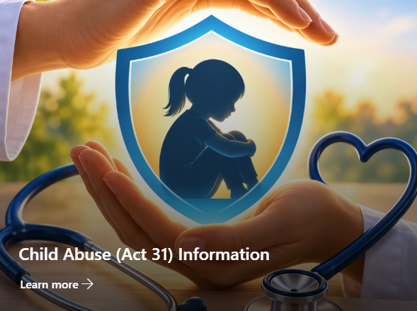 Child abuse (Act 31) information graphic